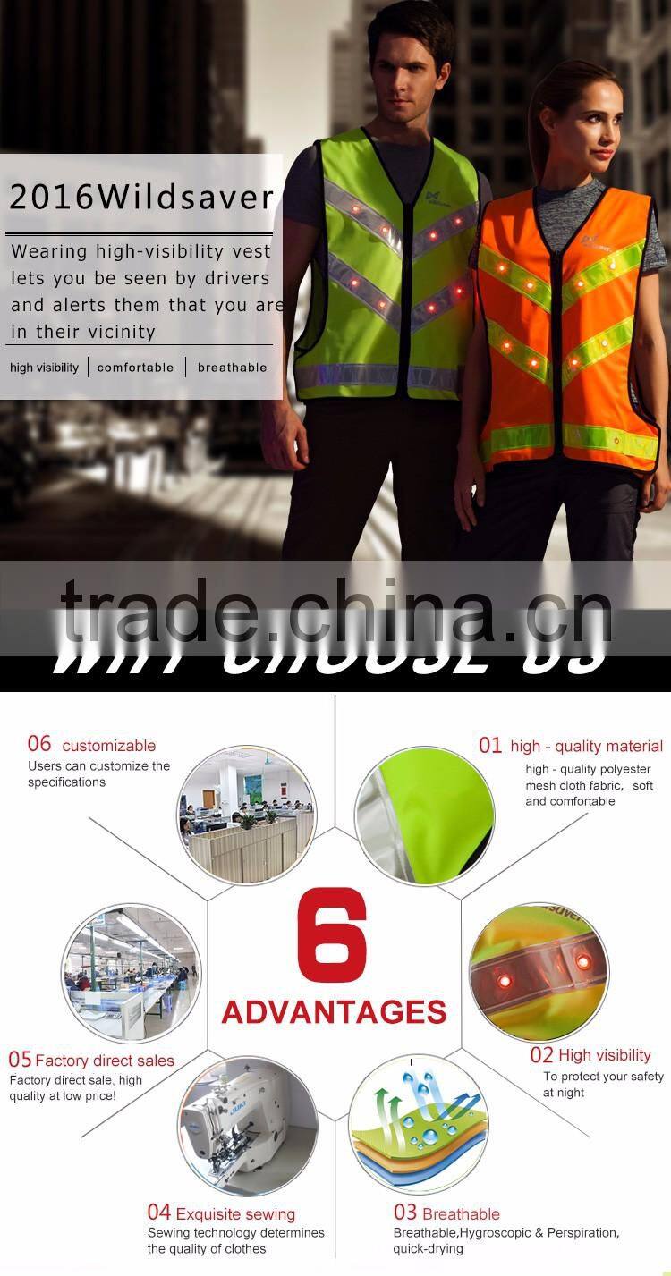 Factory made cheap strong reflective high quality fabric for reflective vest