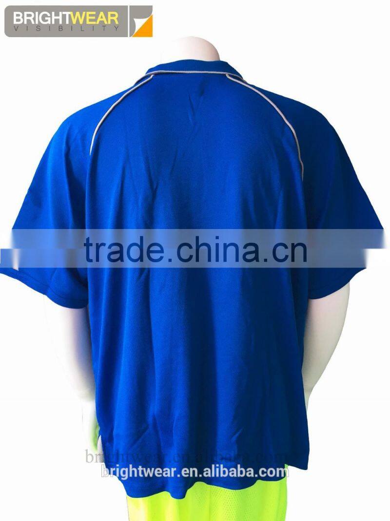 Contrast mens short sleeve 50% polyester 50% cotton cheap Australia polo shirt