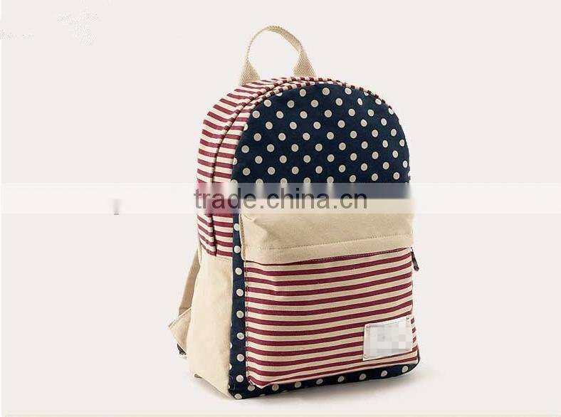 Fashion Canvas backpack, school bag, girl's bag, shoulder bag