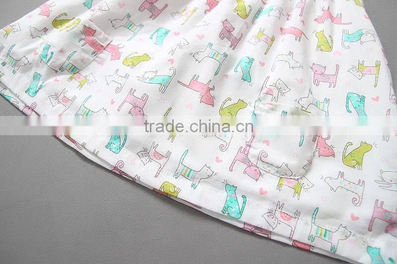 Cotton Baby Girl cotton Summer dress with bloomer 2-piece set