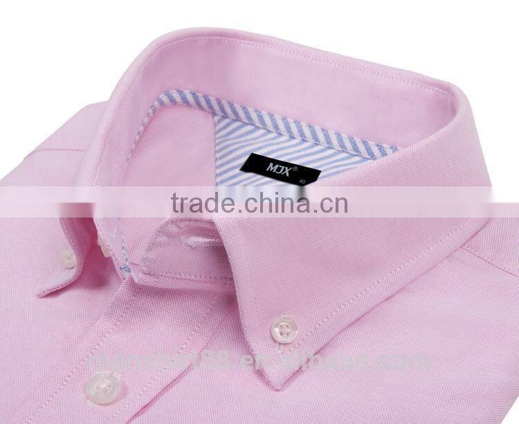 latest fashion design contrast color non iron washed oxford shirt for men
