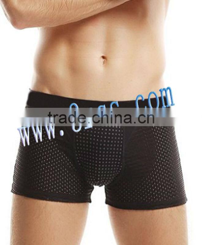 2014 push up pouch mens boxer black rednose