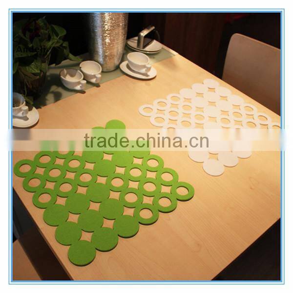 2017 New Style Square Felt Placemat For Dining Decoration Table Mat