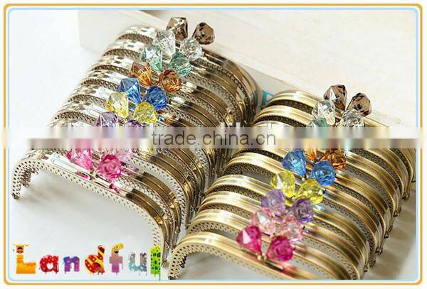 High Quality Colorful Purse Frame Handbag Supplies Metal Purse Frame