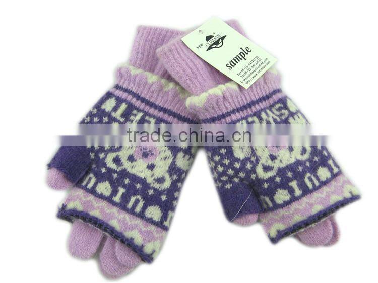 Factory Direct Selling Knitted Warm winter gloves for kids