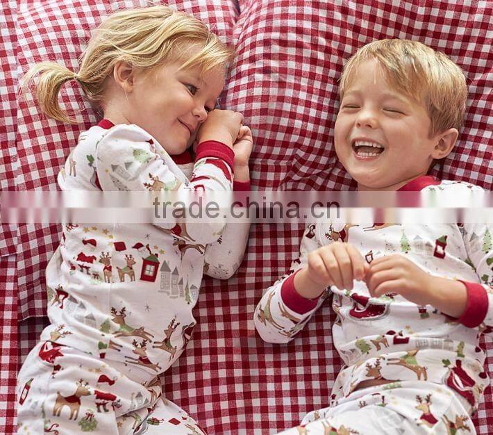 Sexual girls and boy image children outfits 100% cotton ruffles baby girl outfits clothing newborn christmas pajamas