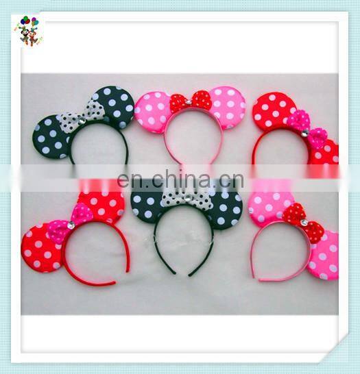 Children Unisex Party Minnie Mouse Ears Headband and Gloves Set HPC-0722