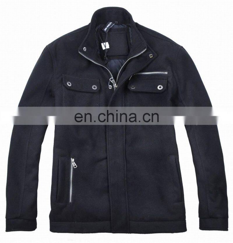 warm simple design woolen skiing jacket 2015