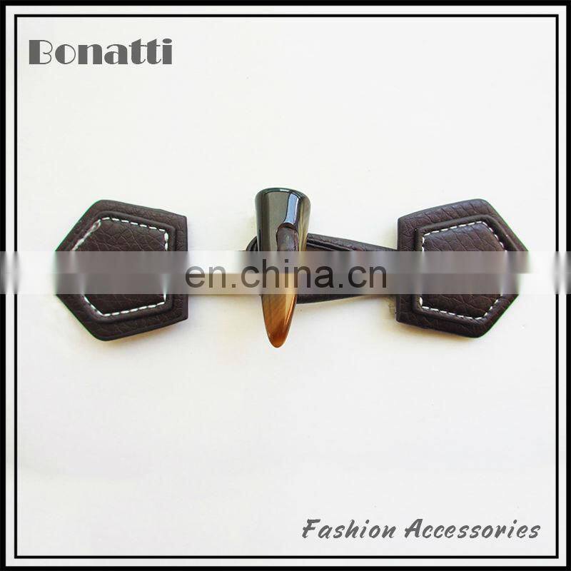 garment horn frog leather buttons