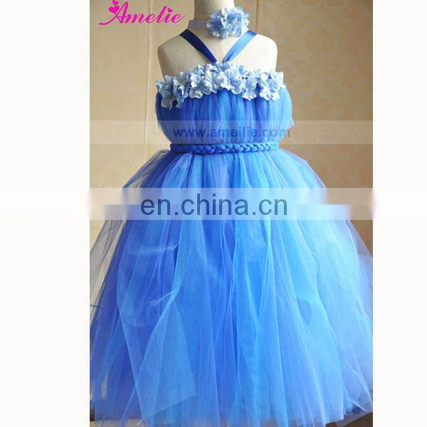 Paris Pink Flower Girls Tutu Dress