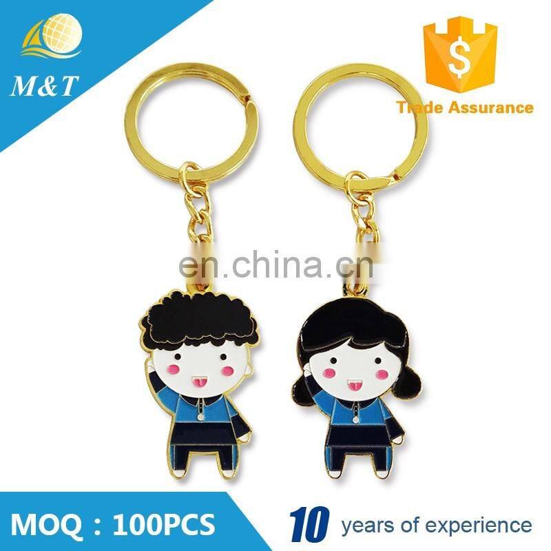 Newest fashion style custom metal Lovers keychain