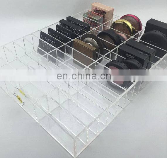 Acrylic Pressed Compact Powder Display Stand/Cosmetic Storage Display for Pressed Powder