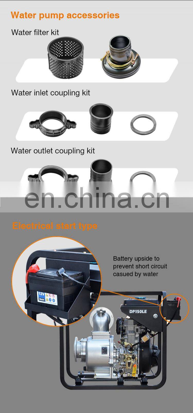 4 inch diesel water sewage high pressure fuel pump