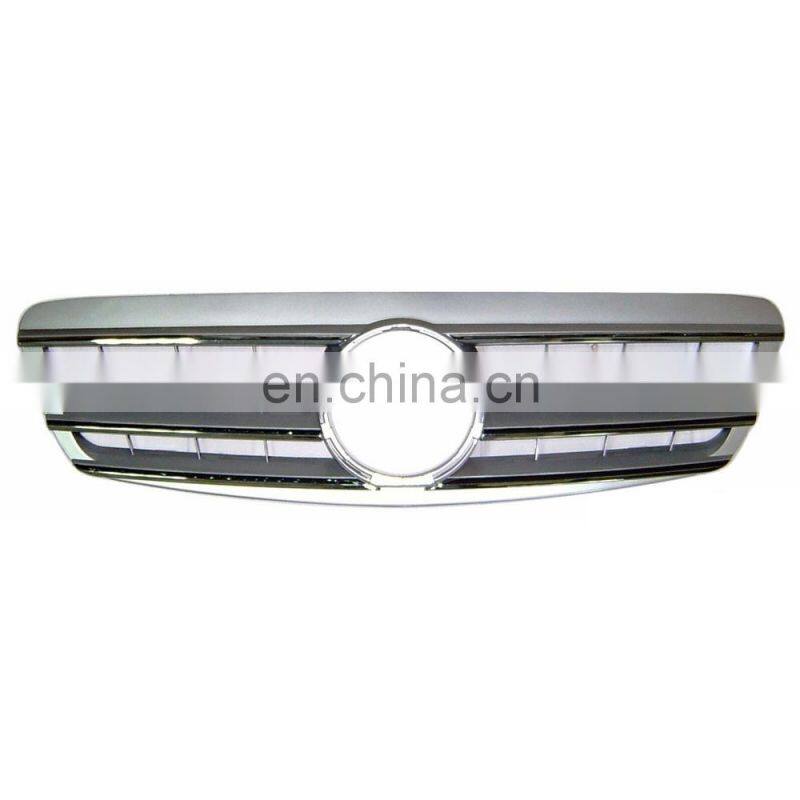 4 Fin Chrome Front Hood Grille 00-05 for Mercedes S Class W220