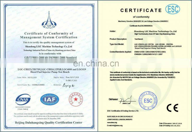 New design LGC-CR825 common rail diesel injection injector pump test bench service machine