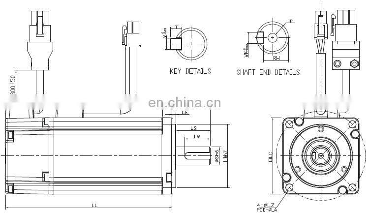 ECMA-C20602RS 200w 220v Delta ac servo motor for industrial robot