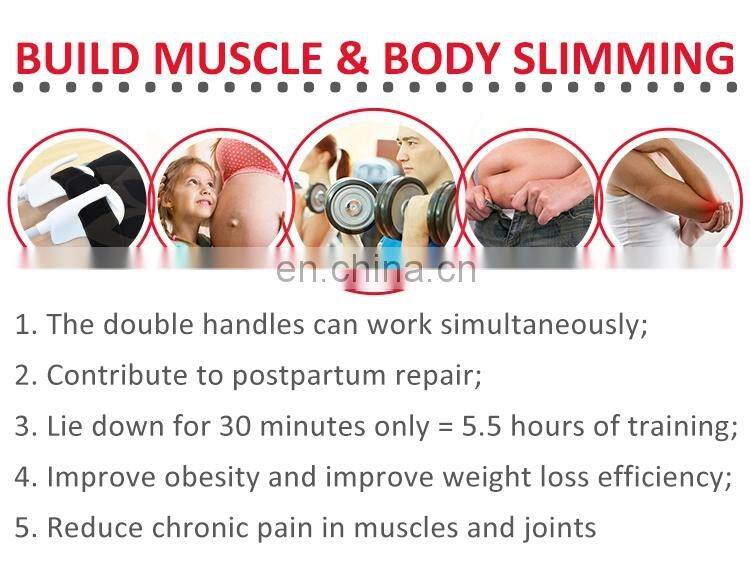 2 Handles 4 handles ems electromagnetic muscle stimulation electromagnetic tesla ems muscle