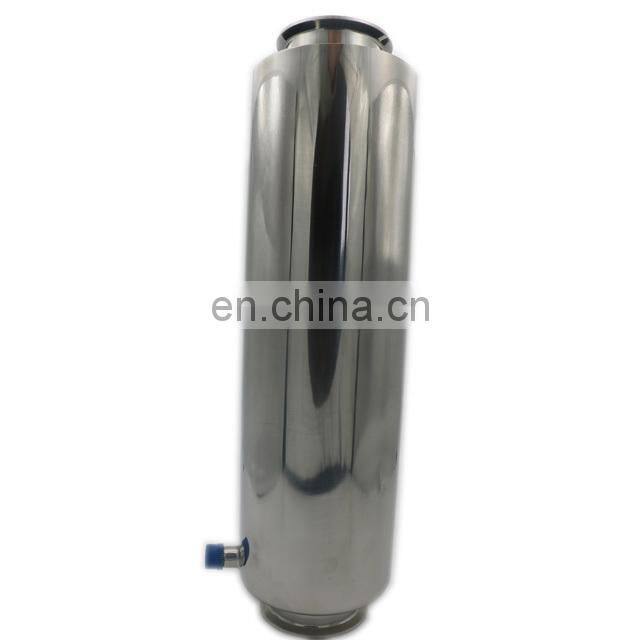 Sanitary Stainless Steel Pipe Clamp with insert with pipe hanger or with FNPT pipe for extraction rack