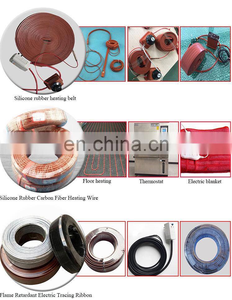 Silicone Rubber Carbon Fiber  Heating Wire Heat Shrink Wire Connector Kit Heat Resistant Wire
