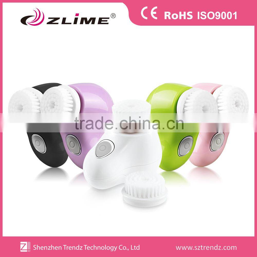 Zlime skin facial cleaning washing massage brush device