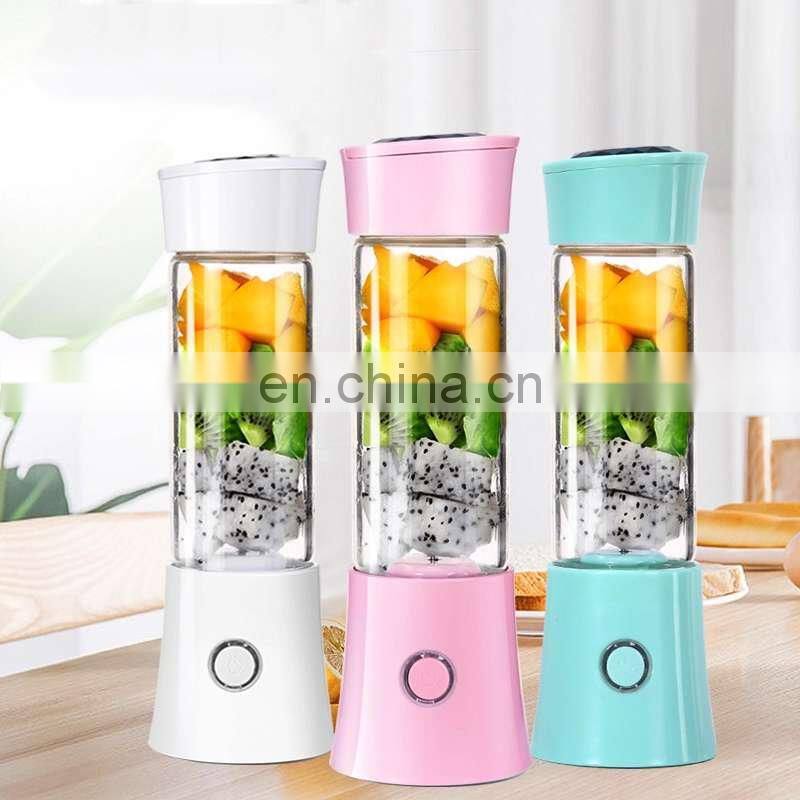 2021 480ml World Premiere new item rechargeable USB portable juicer