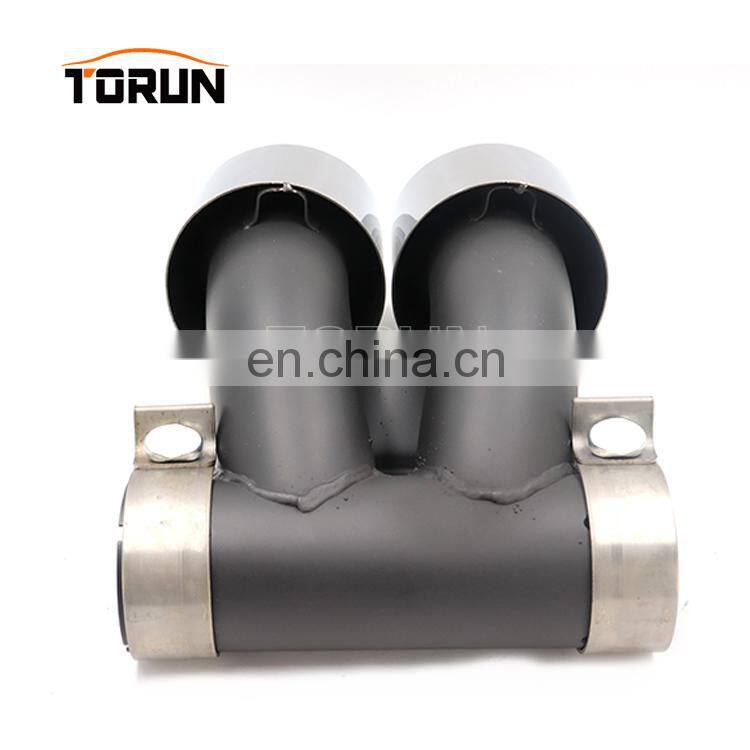 Hot sale high quality Universal twin oval exhaust tips for porsche 15 Cayman 718 Mirror Polish