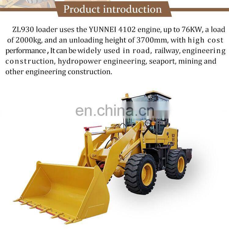 Cheap Reliable Quality SGS Certification Wheel Loader `Equipment