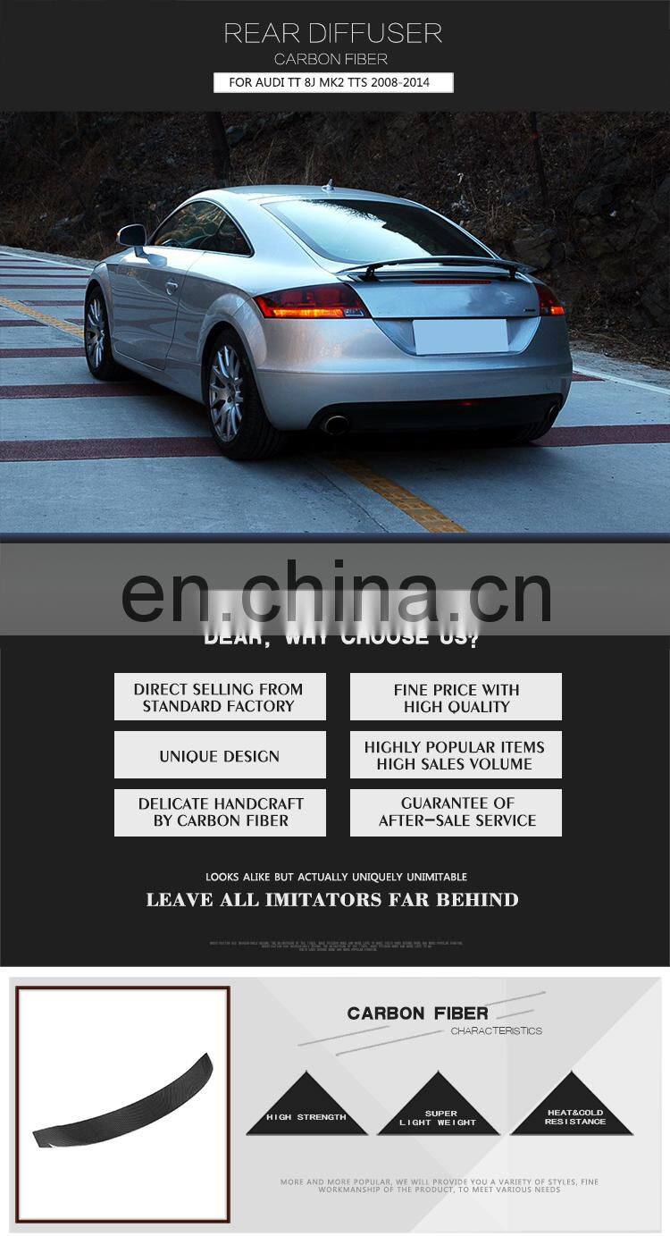 Carbon Fiber TT Trunk Boot Spoiler for AUDI TT 8J MK2 TTS 08-14