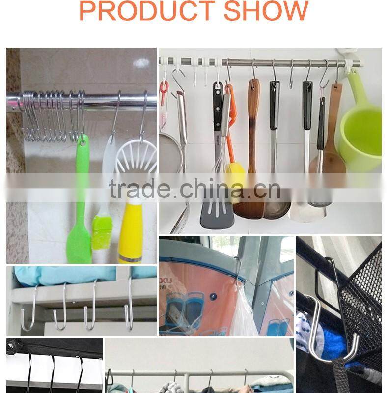 S shaped hanger hook metal S hook