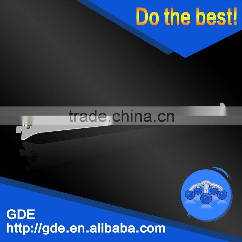 Slatwall metal hanging bracket for shelf support