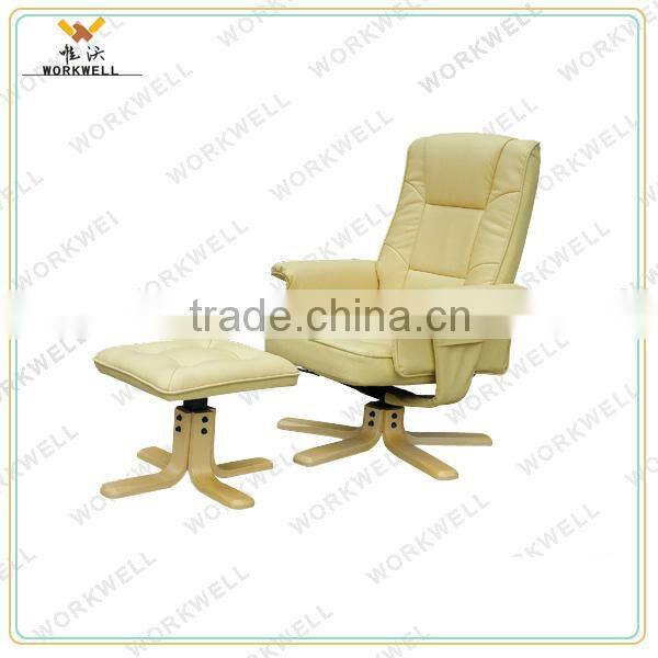WorkWell white zero gravity recliner chair with PU leather kw-R44