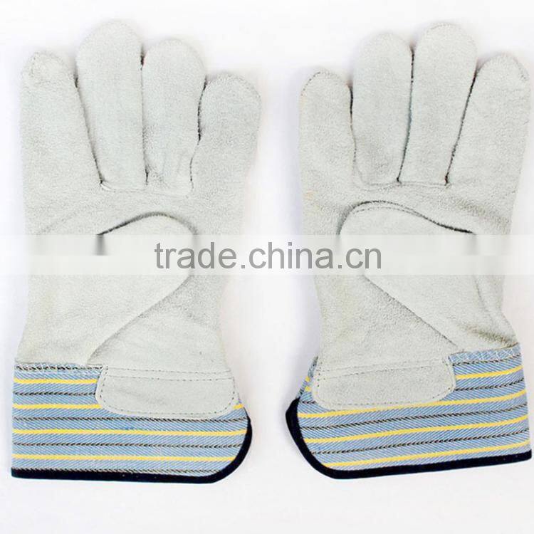 BC grade safety leather working gloves with low price