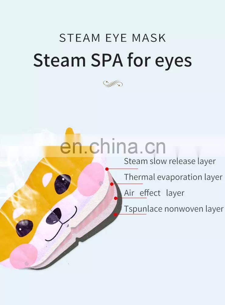 Self Heating Steam Warming Eye Mask Suitable for Dark Circles Puffiness  Relieve Dry Eyes Sleeping Eye Mask OEM Factory