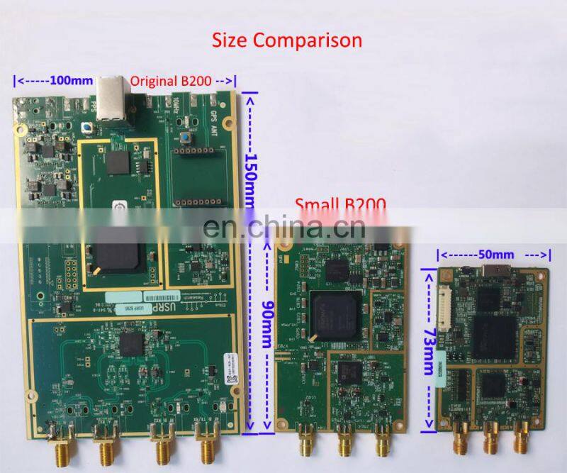 Small B200 70MHz-6GHz SDR Board USRP Development Board Support UHD Alternative For Ettus Imported B200/B210Mini
