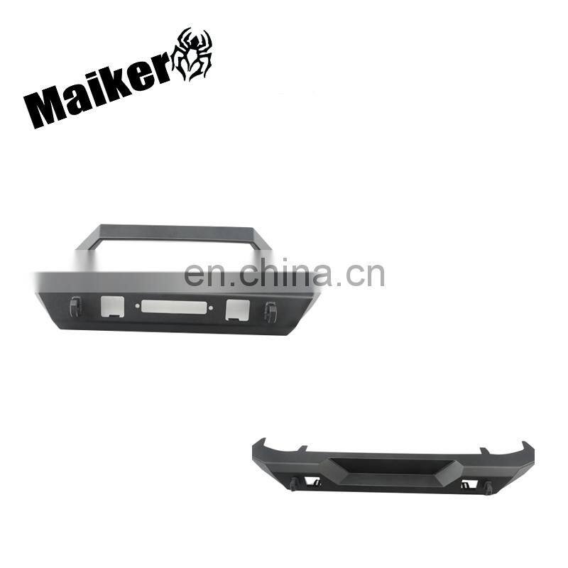 Steel Front and Rear Bumper for Jeep Wrangler JK Offroad Accessories Black Rear Bumper