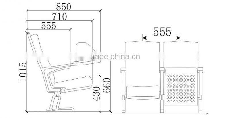 aluminum Auditorium Chair HJ84-L