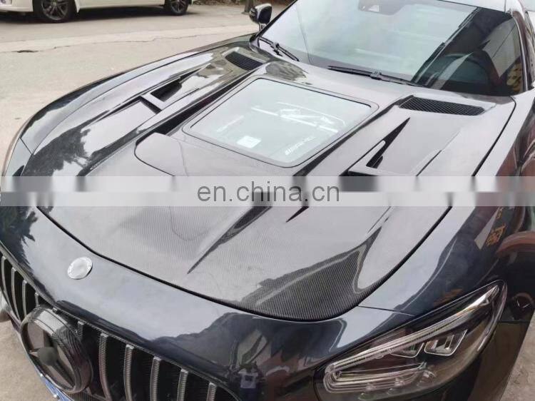 Runde Carbon Fiber Or Resin Material For Mercedes-Benz AMG GT GTC GTS IMP-Performance Style Hood Engine Bonnet Hood Cover