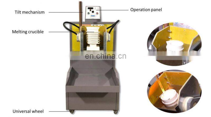 Gold silver copper bullion casting machine