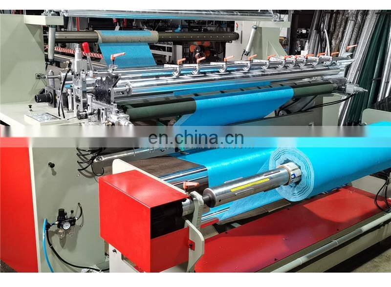 WDHC1600 Automatic Melt Blown Nonwoven Fabric dotted perforation cutting and rewinding machine