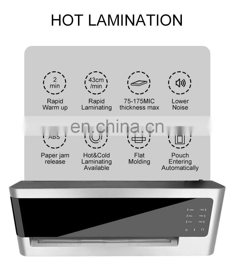 Willing China OL392H2 Office or School Automatic A4 Hot Cold lamination machine Commercial Office Laminator