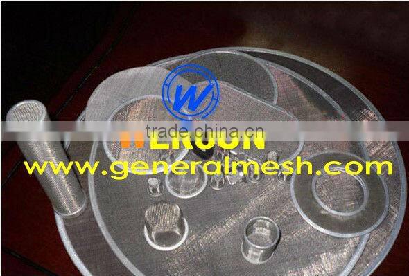 senke Stainless steel woven mesh filter disc in round ,square ,rectangular, kidney, oval shape