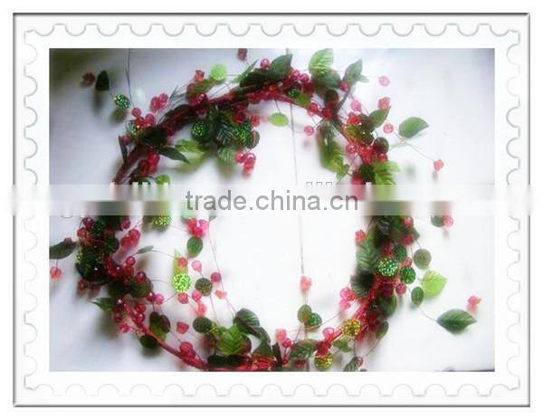 2015 New Design 120cm Artificial Christmas Gift Xmas Wreath WITH Three Sets