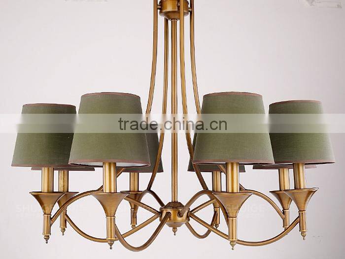 2016 new wrought iron candle chandelier lighting