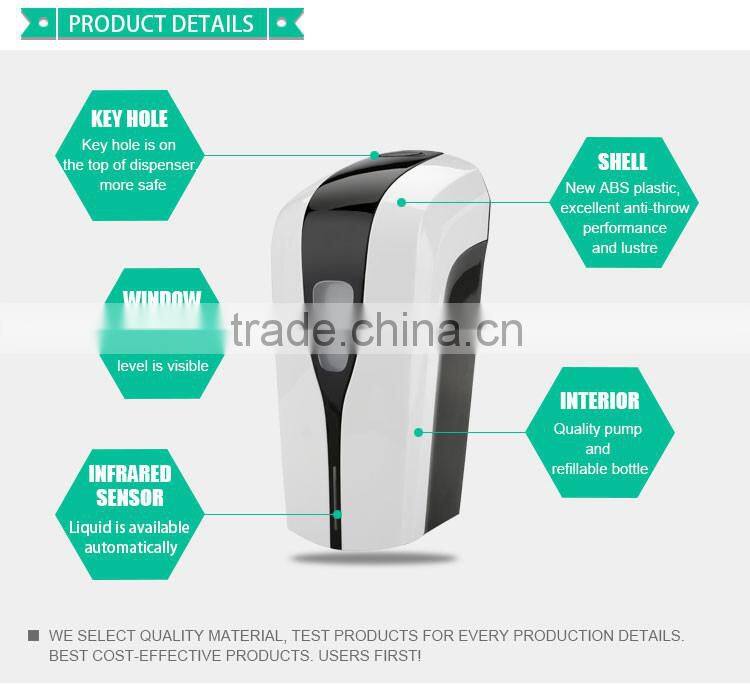 wall 1Lt automatic soap dispenser hands free 100~240v electric infrared sensor lotion dispenser for hotel