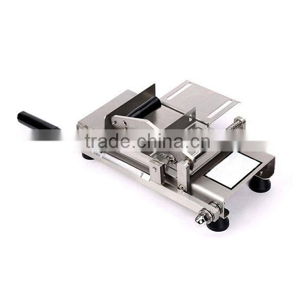 Stainless steel Manual Mutton Roll cutting Machine Meat Slicing Machine Frozen Meat Slicer 120pcs per min