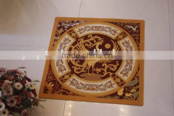 Natural rubber custom digital printed antique cast iron door mat for indoor