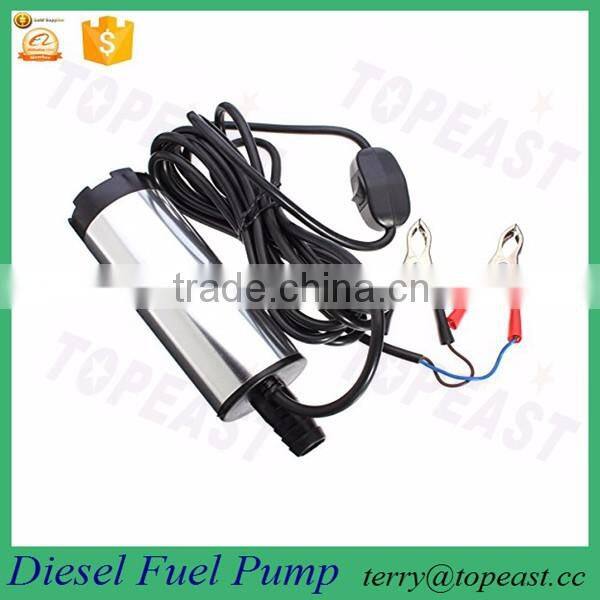 12V 60W DC Diesel Water Oil Fuel Transfer Pump Car Truck Camping Submersible 51mm Dia