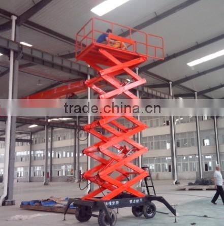 1.35~18m, 0.3 ton inground car scissors lift /scissor car lift flush /small electric scissor lift