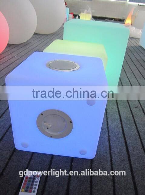 LED cube with bluetooth speaker stereo and remote control 4343B5