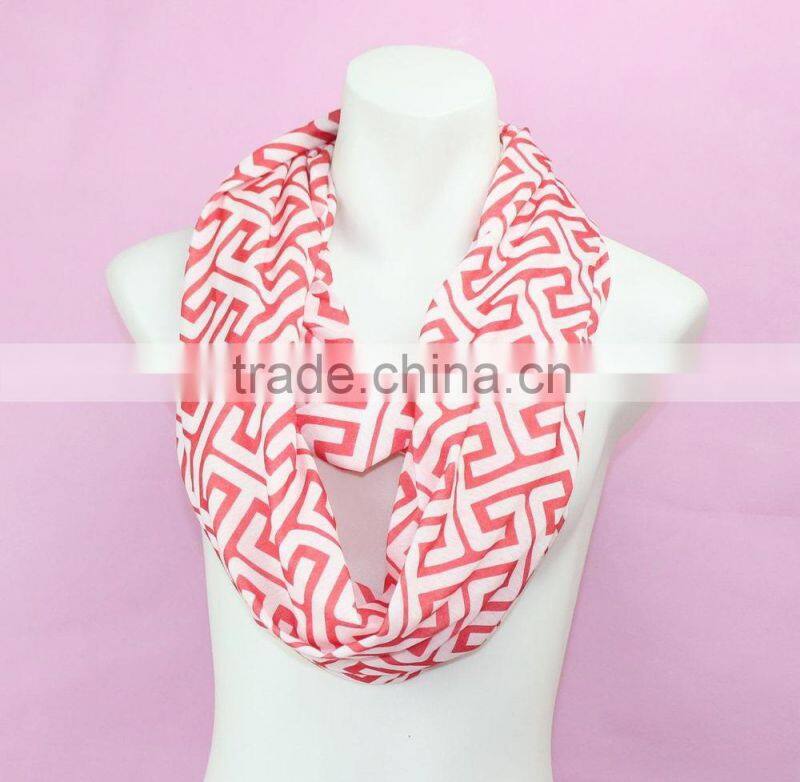 Hot Selling Elegant Fascinating Fashion Arab Muslim Lady Infinity Scarf